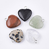 Natural & Synthetic Mixed Gemstone Pendants G-S349-04-1
