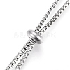 Adjustable 304 Stainless Steel Lariat Necklaces NJEW-Z005-11P-4