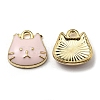 Golden Plated Alloy Charms ENAM-L042-01G-02-1