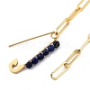 Natural Lapis Lazuli Pendant Necklaces NJEW-JN03013-02-3