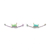Rack Plating 201 Stainless Steel Connector Charms STAS-N098-094M-1