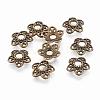 Tibetan Style Alloy Bead Caps MLF10597Y-NF-1