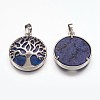 Natural Lapis Lazuli Pendants G-E449-C11-2