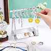   1 Set Coat Hanger Shaped Acrylic Earring Display Stands EDIS-PH0001-90C-3