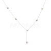 925 Sterling Silver with Natural Freshwater Pearl Potato Link Chain Y Necklaces for Women FS-WG86156-01-1