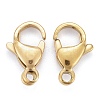 Ion Plating(IP) 304 Stainless Steel Lobster Claw Clasps STAS-H353-E-02G-2