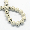 Synthetic Gemstone Beads Strands G-R271-8mm-Y29-2