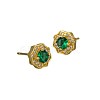 Valentine's Day Brass Clear Cubic Zirconia Stud Earrings WGA37BF-03-2