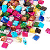 180Pcs 9 Colors 2-Hole Drawbench Glass Seed Beads SEED-TA0001-06-3