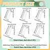 30Pcs 6 Styles Iron Hair Fork Findings IFIN-UN0001-27-3