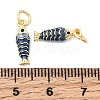 Brass Micro Pave Cubic Zirconia Pendants KK-Z147-03G-4