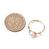 Nuggets Natural Cultured Freshwater Pearl Finger Rings RJEW-JR00697-01-3