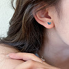 Butterfly 999 Fine Silver Enamel Stud Earrings FS-WG044EC-01-2