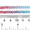 Gradient Color Baking Paint Glass Bead Strands DGLA-A039-T2mm-A017-5