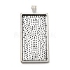 Alloy Pendant Cabochon Settings LS-PALLOY-2418-AS-LF-1