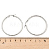 Tarnish Resistant 304 Stainless Steel Big Hoop Earrings EJEW-F105-06P-4