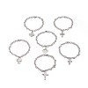 Tarnish Resistant 304 Stainless Steel Charm Bracelets BJEW-O169-04-1