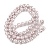 Electroplated Shell Pearl Beads Strands BSHE-G041-6mm-06-4
