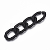 Spray Painted CCB Plastic Linking Rings CCB-R104-07-01-3