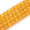 Synthetic Citrine Beads Strands G-S150-14-6mm-1