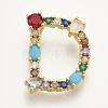 Brass Micro Pave Cubic Zirconia Golden ZIRC-S061-64D-1