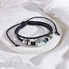 1Pc Sport Theme Cowhide Multi-strabd Bracelets BJEW-LP0003-50C-3
