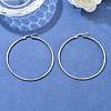 Tarnish Resistant 304 Stainless Steel Big Hoop Earrings X-EJEW-F105-04P-5
