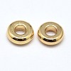 Brass Flat Round Spacer Beads X-KK-M085-14G-NR-2