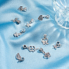 40Pcs 10 Style Tibetan Style Alloy European Dangle Charms MPDL-SC0001-06-4