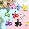 8Pcs 8 Styles Alloy & Acrylic Pendant Decorations HJEW-YW00534-4
