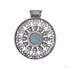 Alloy Glass Rhinestone Big Pendants PALLOY-J336-03B-2