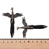 Natural Obsidian Faceted Pointed Bullet Shaped Big Pendants G-T145-01R-07-4