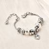 Alloy European Beads Charm Bracelets BJEW-F495-21P-4