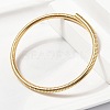 304 Stainless Steel Spring Bangles for Women BJEW-Z086-01G-01-2