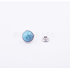 Turquoise Rivet Studs FIND-WH0012-A-01-3