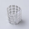Plastic Rhinestone with Polyester Napkin Holder Adornment AJEW-WH0183-13A-1