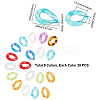 SUPERFINDINGS Transparent Acrylic Linking Rings OACR-FH0001-010-2