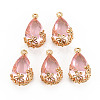 Transparent Glass Pendants X-GLAA-T007-05I-1