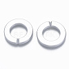 Opaque Spray Painted Acrylic Linking Rings OACR-S021-73A-B02-2