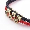 Family Couples Bracelets for Mom and Dad BJEW-JB05948-2