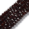 Baking Paint Imitation Jade Glass Bead Strands X-DGLA-A034-J6MM-A11-1