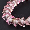 Transparent Glass Beads Strands LAMP-H061-01D-04-5