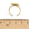 304 Stainless Steel Cuff Ring Components STAS-U059-02G-3