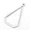 Tarnish Resistant 304 Stainless Steel Open Pendants STAS-P051-13-2