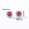 Elegant Zircon Square Stud Earrings for Women LS-TY1635-12-1