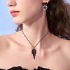 4Pcs 4 Colors Alloy Pendant Necklaces Set NJEW-FI0001-53-6