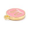 Golden Plated Alloy Enamel Charms ENAM-Q437-14M-2