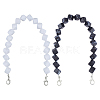 CHGCRAFT 2Pcs 2 Colors Acrylic Square Beads Bag Strap FIND-CA0002-39-1