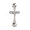 201 Stainless Steel Connector Charms STAS-S146-04P-1