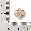 Brass Charms X-KK-C062-052G-02-3